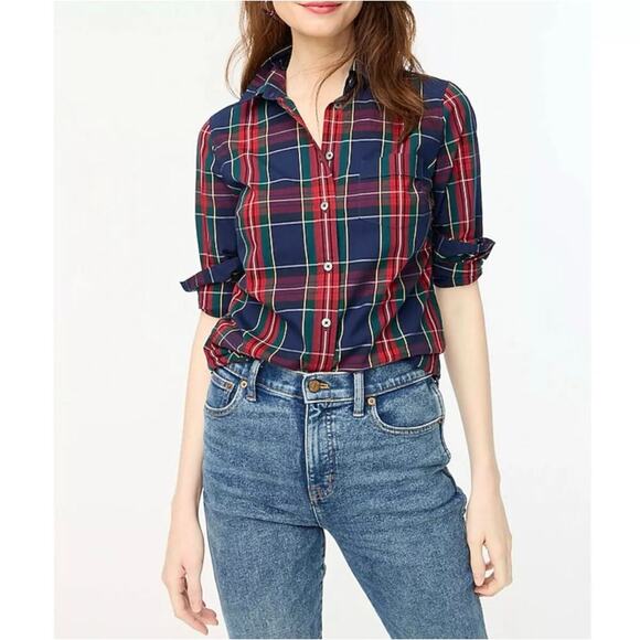 J. Crew Factory Signature Fit Lightweight Cotton-Blend Shirt BT991 Size M NWT - Picture 1 of 3